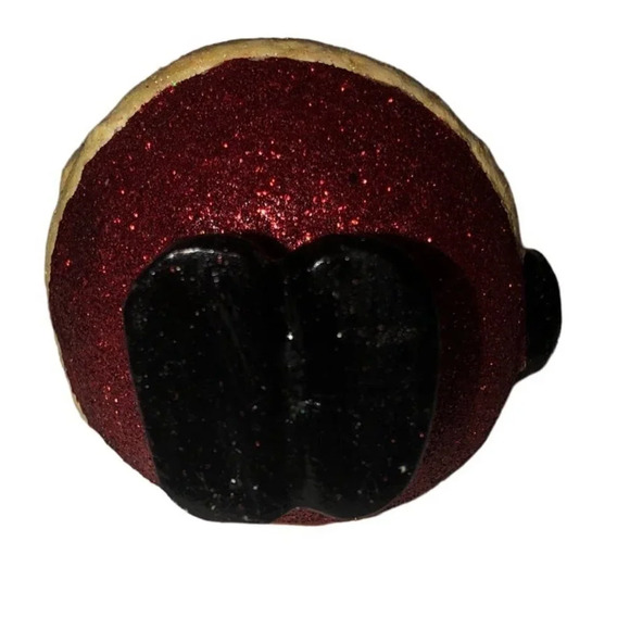 Katherine's Collection Glitter Round Santa Christmas Xmas Tree Ornament No Box - Picture 4 of 5